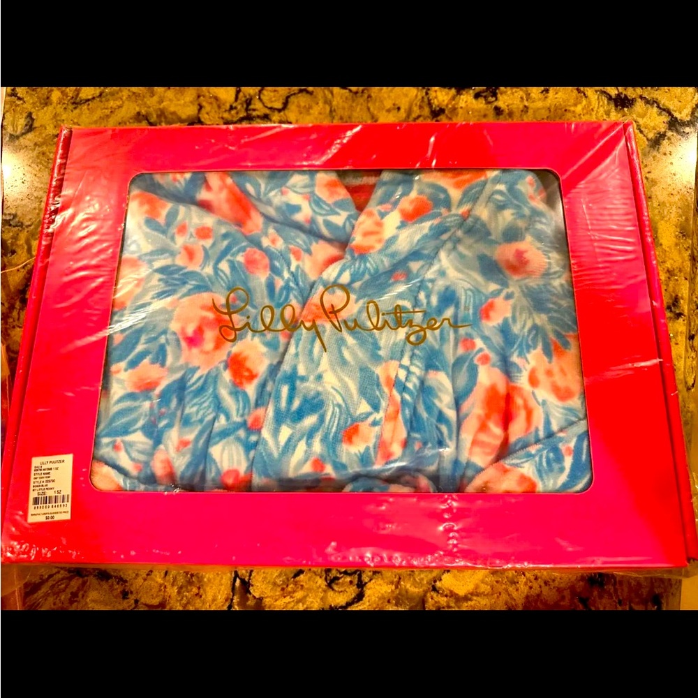 Lilly Pulitzer Oh my Peony Bath Robe New in Box